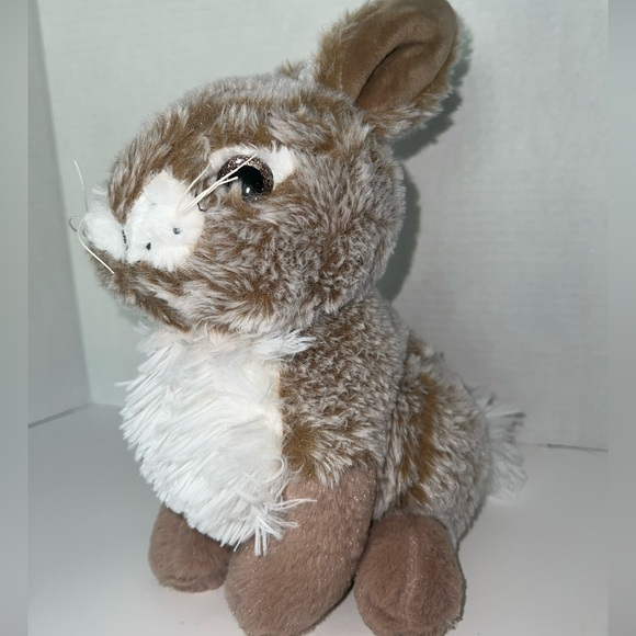 walmart Other - Walmart Realistic Brown 13" Sitting Bunny Rabbit Celebrate Plush Stuffed Animal